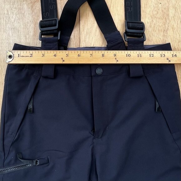 SPYDER PROPULSION Women’s Black Suspender Snow Ski Softshell Pants sz 12 NWOT - Picture 13 of 16
